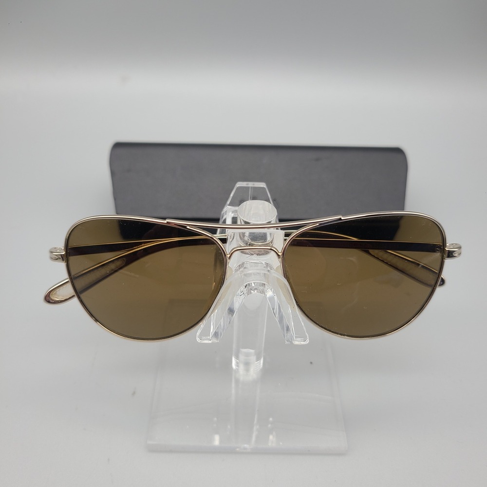 ROKA Phantom Aviator Sunglasses Gold Polarized Brown Lens 54-17-142 62002-0754